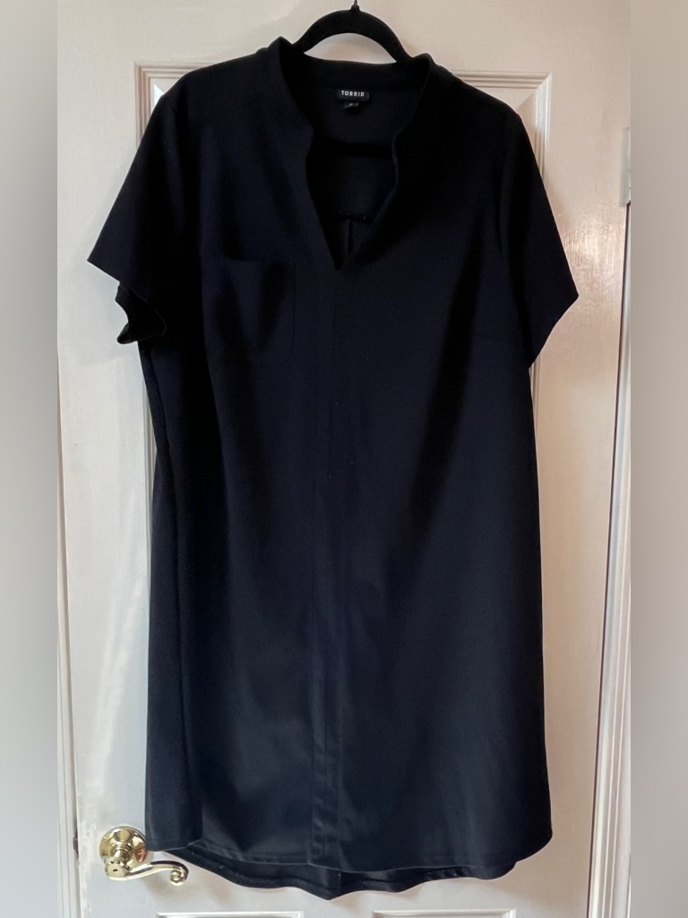 torrid Black V-Slit Shift Dress
